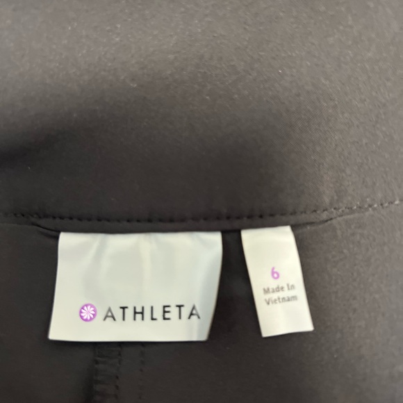 Athleta Skirt Black Built In Shorts Zipper Side size 6. - Picture 7 of 15